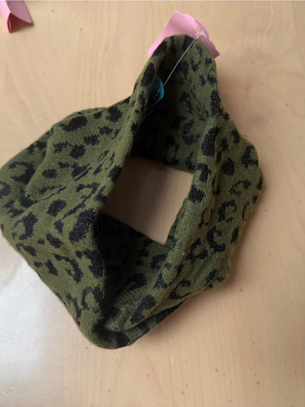 Jocelyn cashmere blend metallic jacquard knot headband NEW!